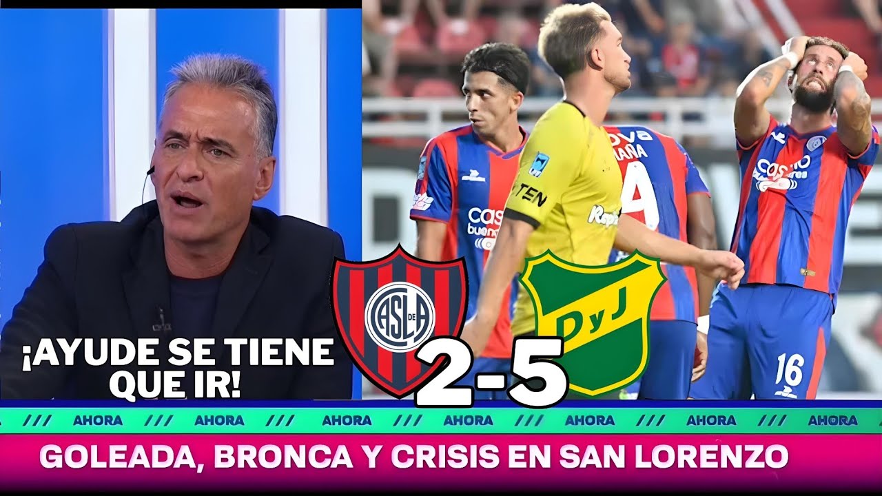 Goleada, bronca y crisis en san Lorenzo: san Lorenzo 2 defensa y justicia 5 | liga argentina