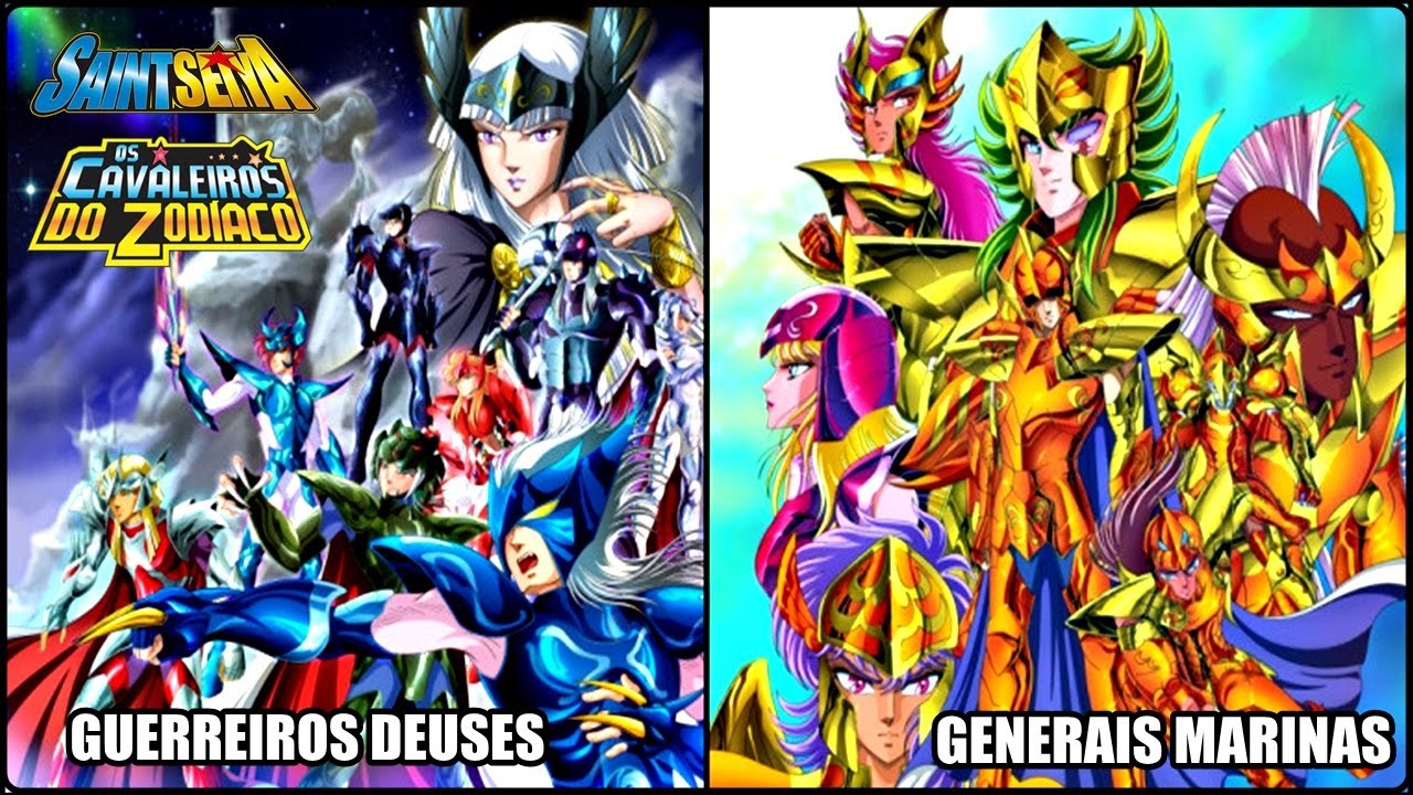 OS CAVALEIROS DO ZOD&Iacute;ACO : VEJA OS GUERREIROS DEUSES E GENERAIS MARINAS DE SAINT SEIYA ANIME&MANG&Aacute; !