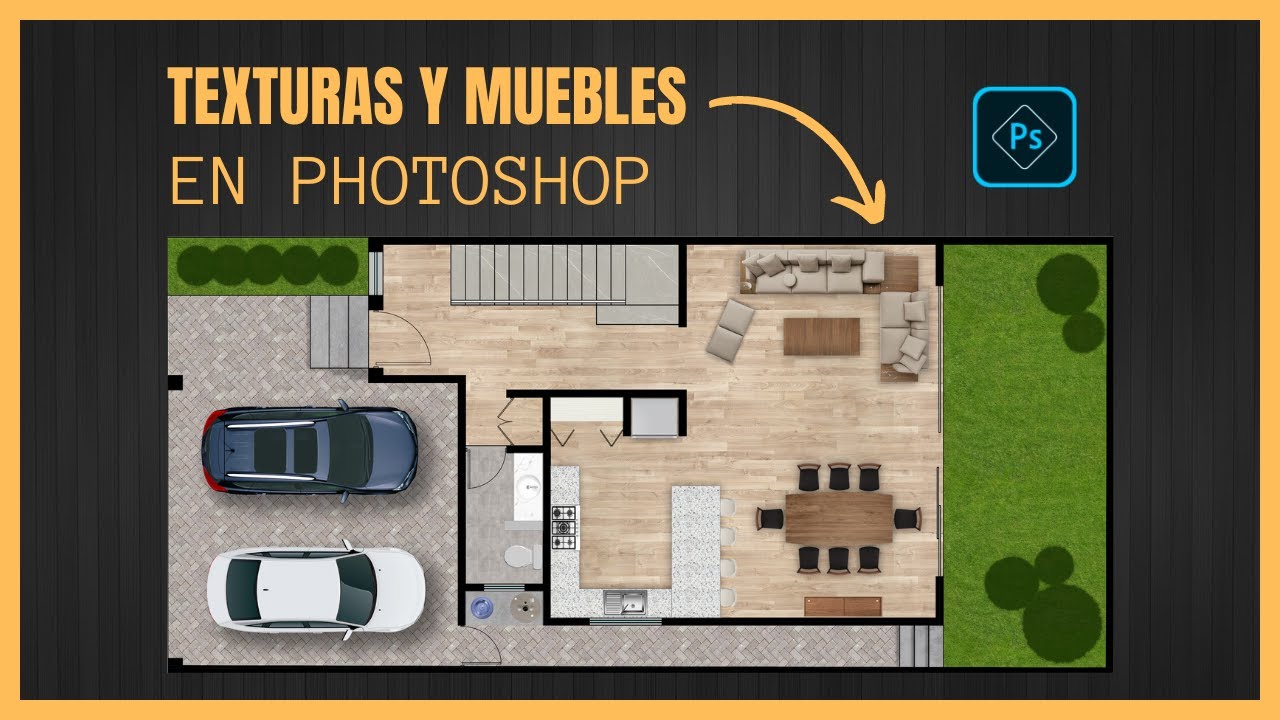 COLOCAR TEXTURA, MUEBLES Y SOMBRAS A TUS PLANOS ARQUITECTONICOS