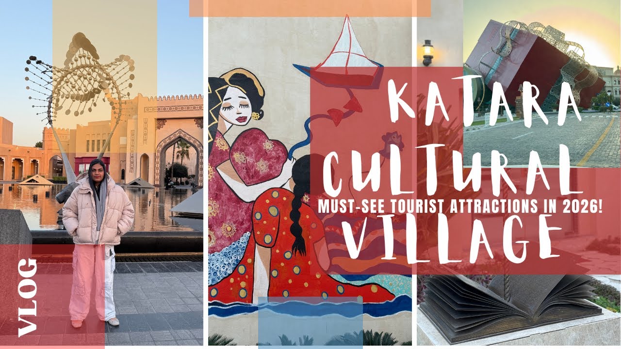 Katara Cultural Village 🎁 | Best Tourist Place in Qatar 🇶🇦 | Malayalam Travel Family Vlog 😍🤗 |