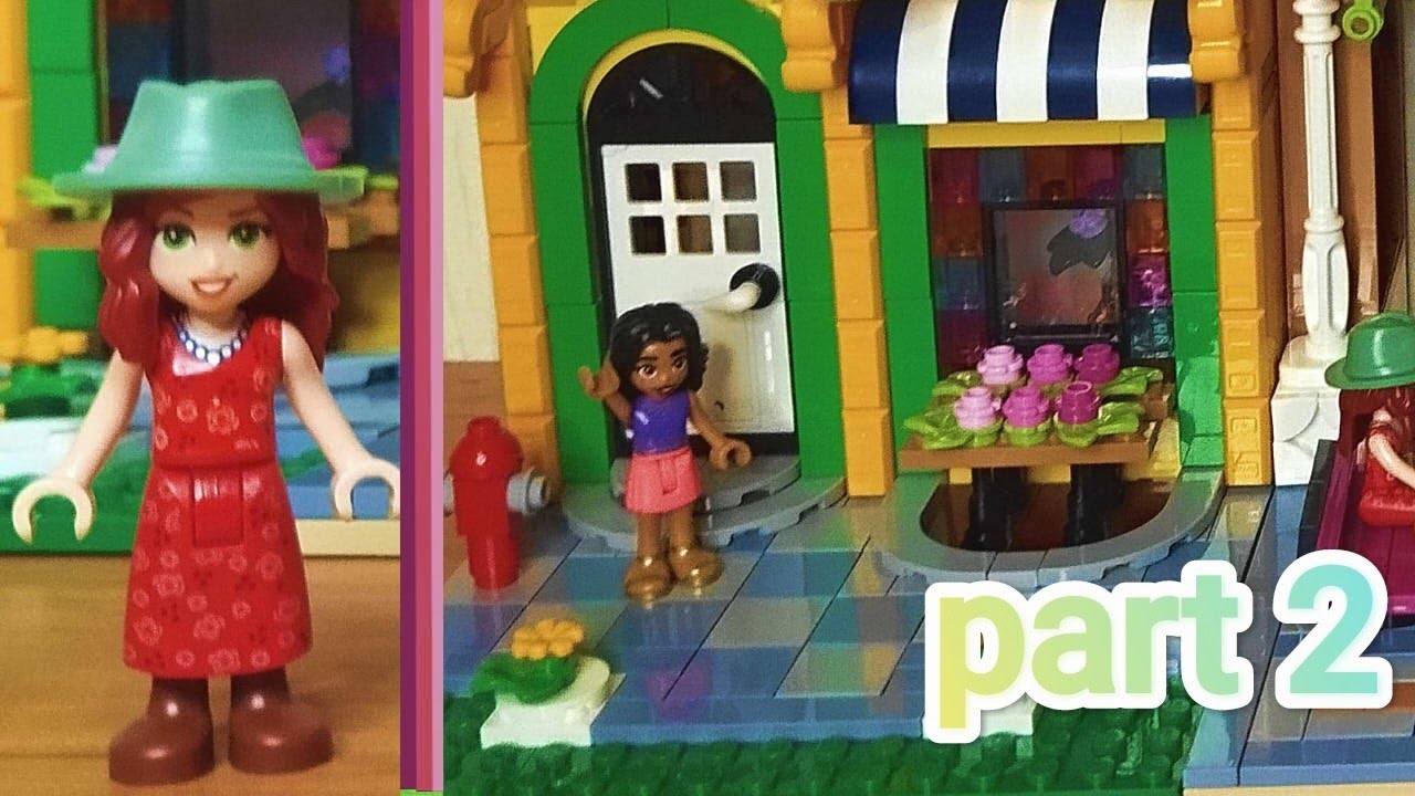It's Finished!! Lego Friends Downtown Flower And Design Stores | Lego Friends 41732