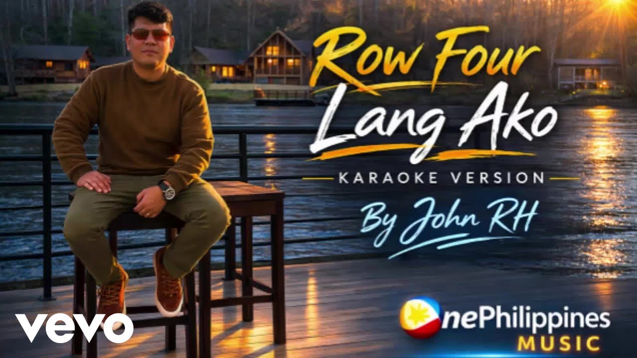 JohnRH - Row four lang ako karaoke (Lyric Video)