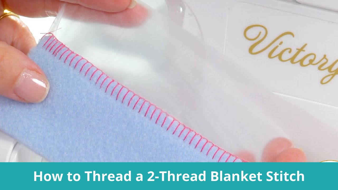 How to Thread a 4-Thread Blanket Stitch on A Serger