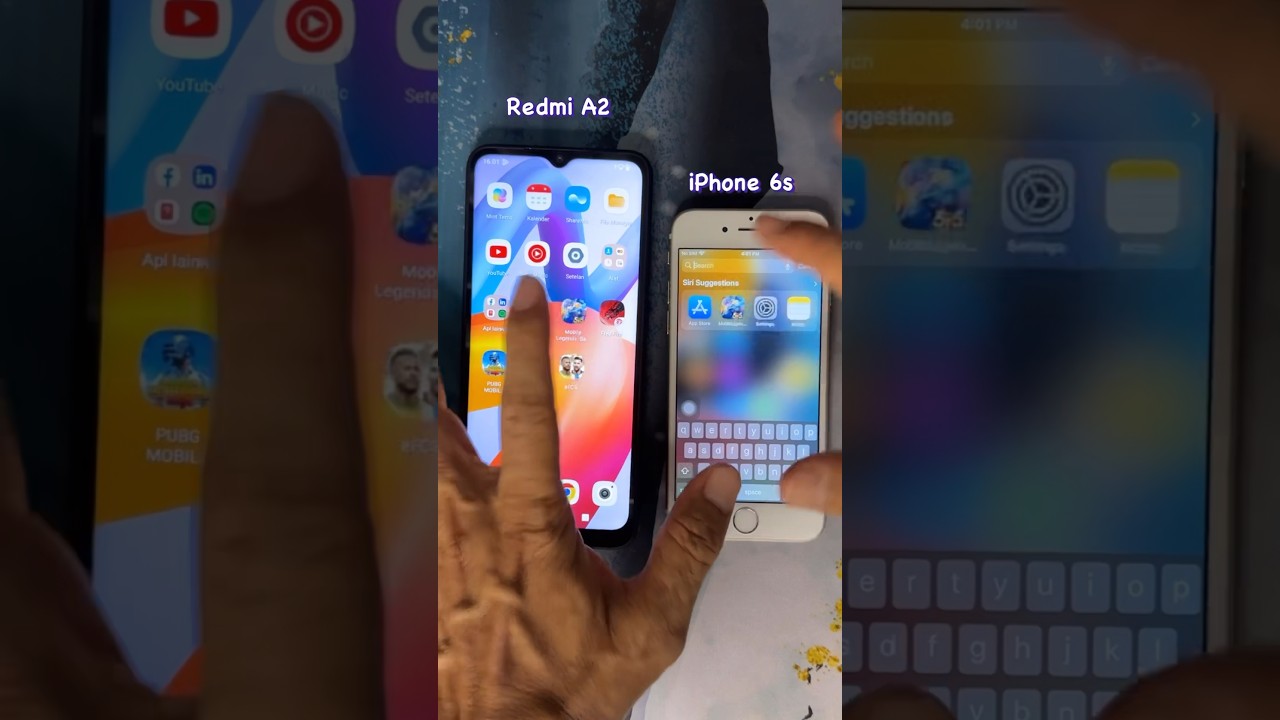 iPhone 6s vs Redmi A2 open mobile legend #iPhone6s #redmia2 #mobilelegend