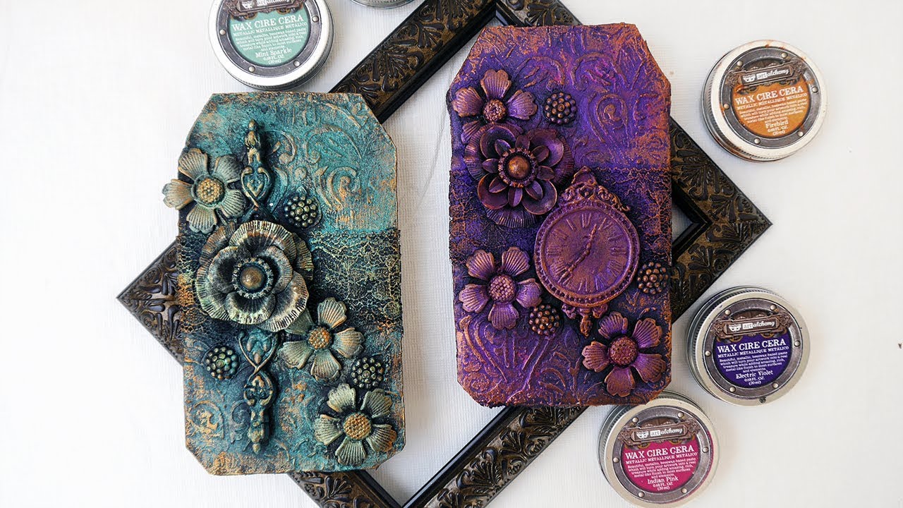 Beginner Mixed Media Tags with Finnabair