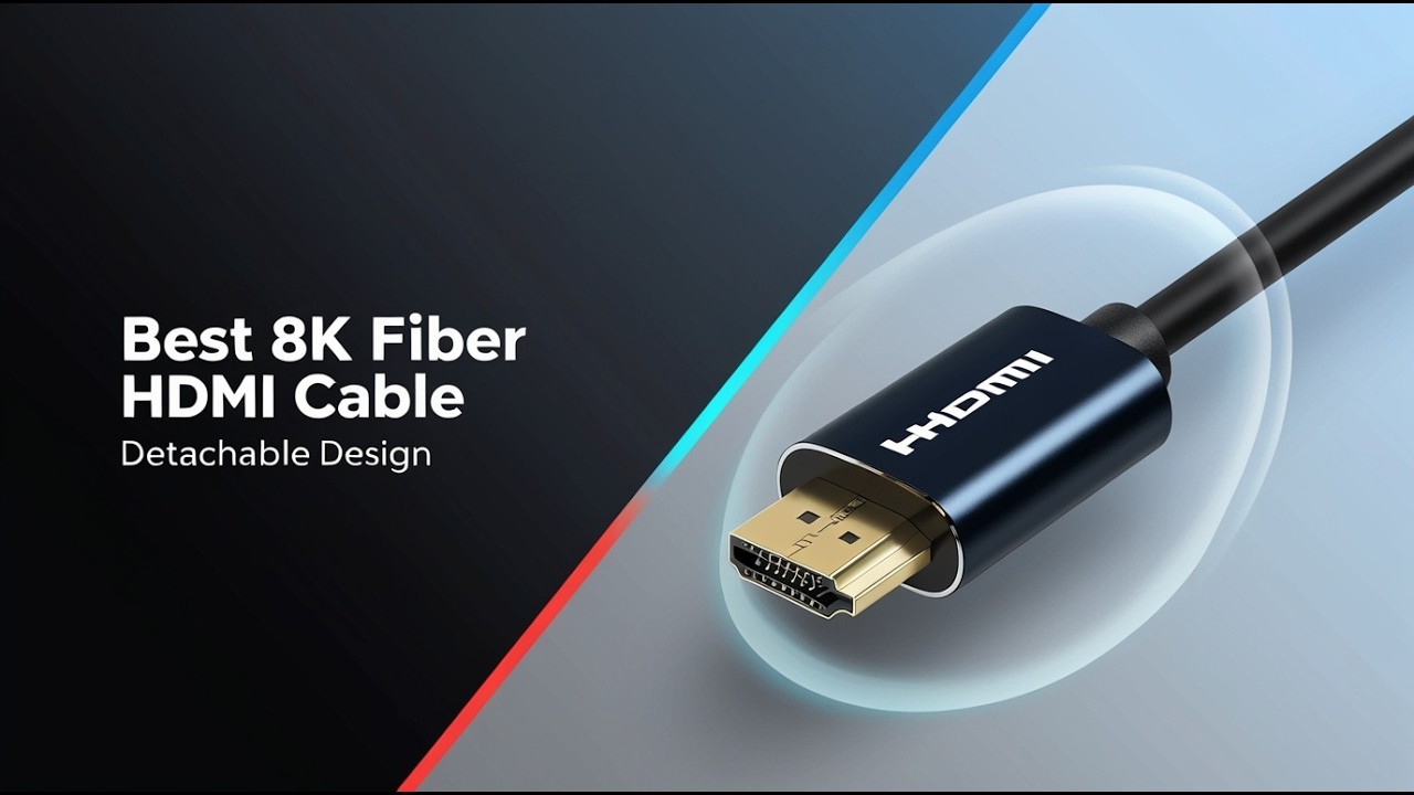 5 Best 8K Detachable Fiber Optic HDMI Cable | 48Gbps Tested