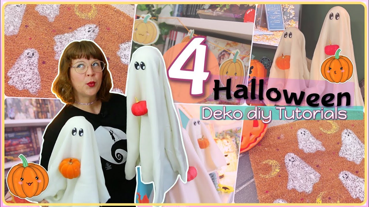 4 super Einfache Halloween diy Deko Ideen 🎃💖 besondere Bastel Anleitungen für Herbst & Halloween