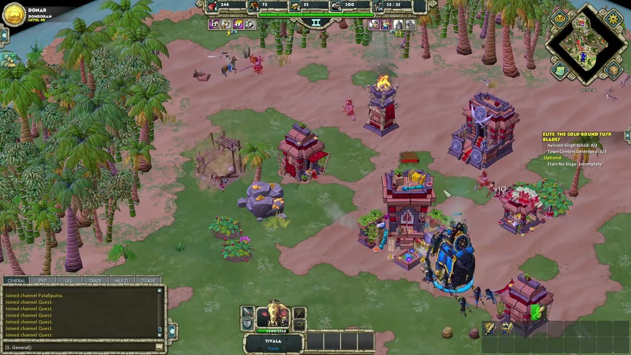 Old PvE Contest of Age of Empires Online Celeste - Gold Bound Tusk Blades