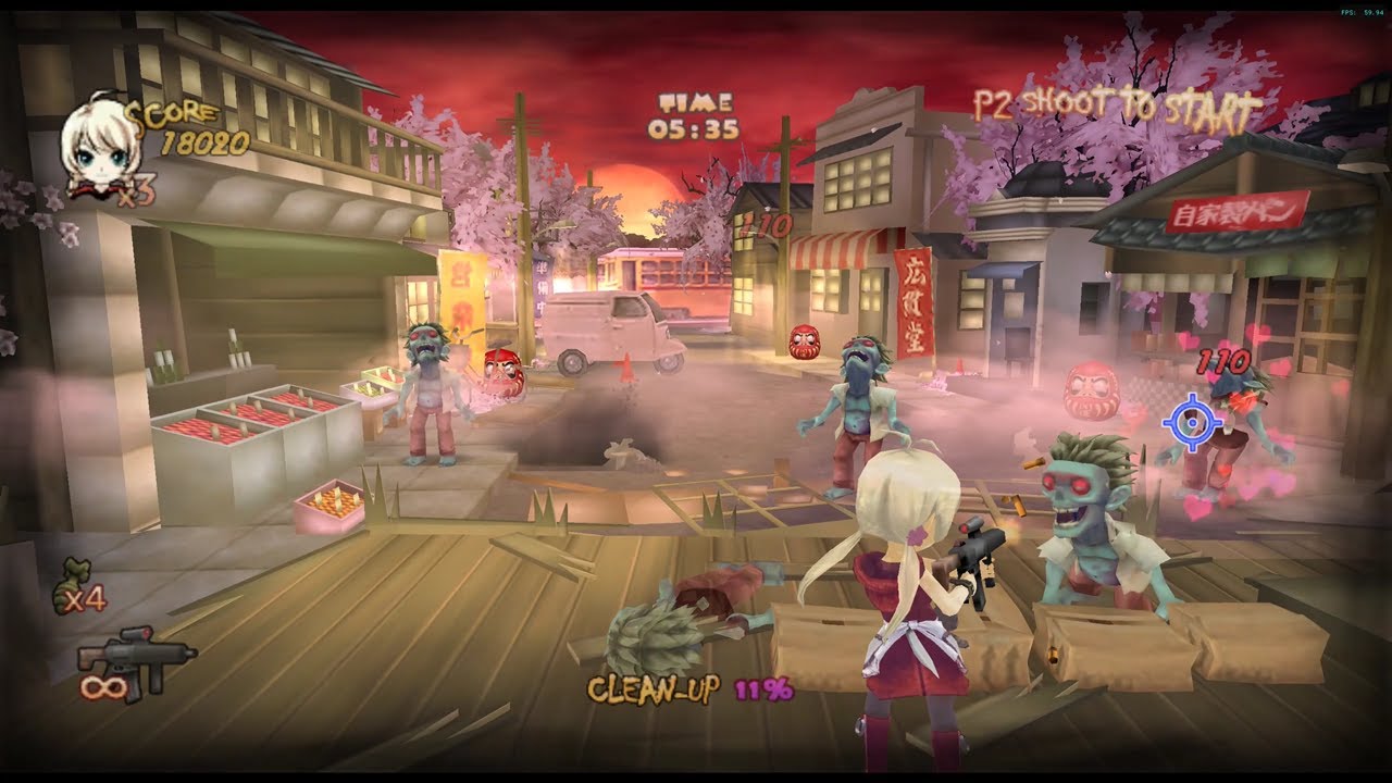 Zombie Panic in Wonderland Wii (Wiiware) - Full Playthrough (Dolphin)