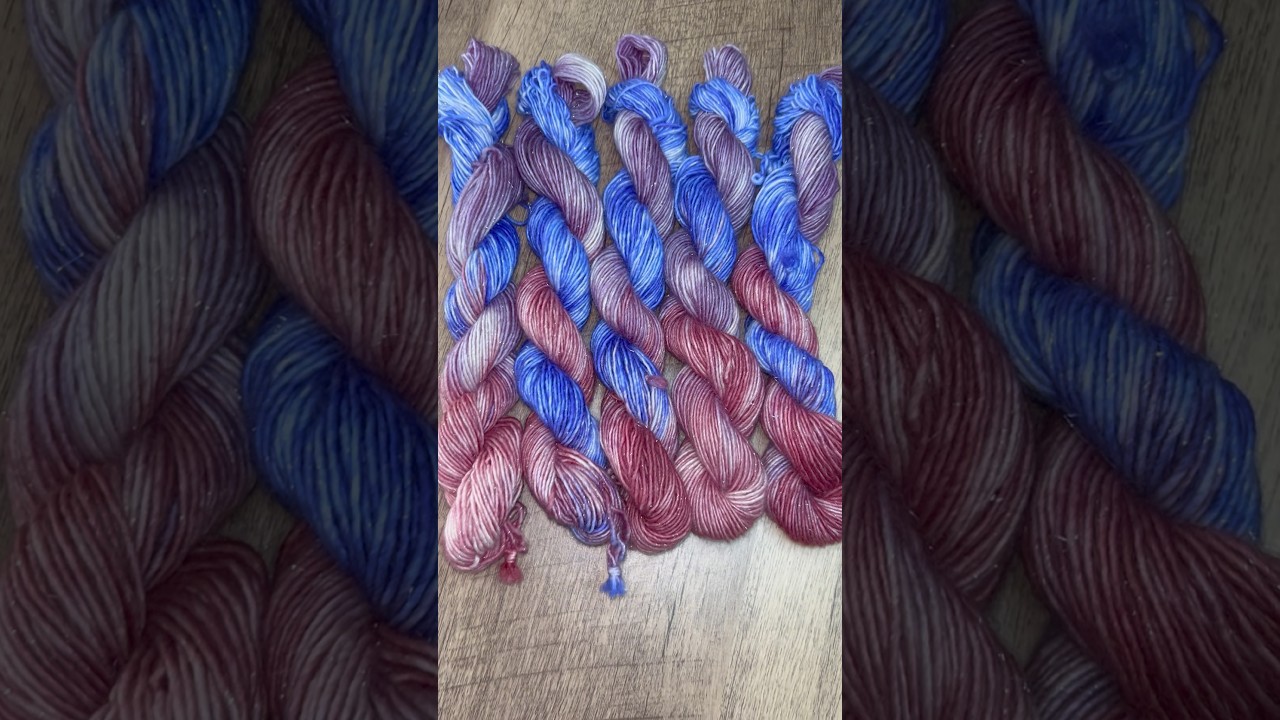 Hand dyed silver sparkle sock yarn #yarn #yarntube #handdyedyarn #crochet #knitting #handdye #crafty