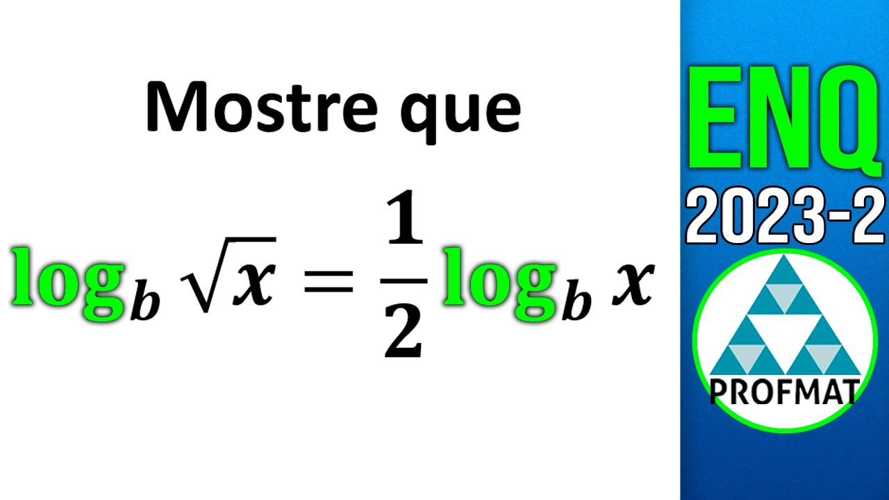 Profmat Enq 2023-2 Gabarito Questão 01 Logaritmo
