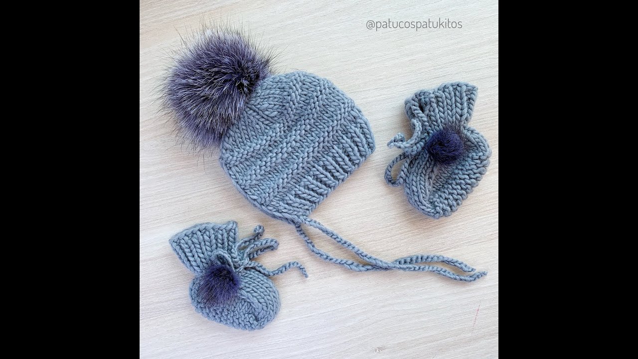 Capota facil para bebe. Gorrito recien nacidos facil de tejer