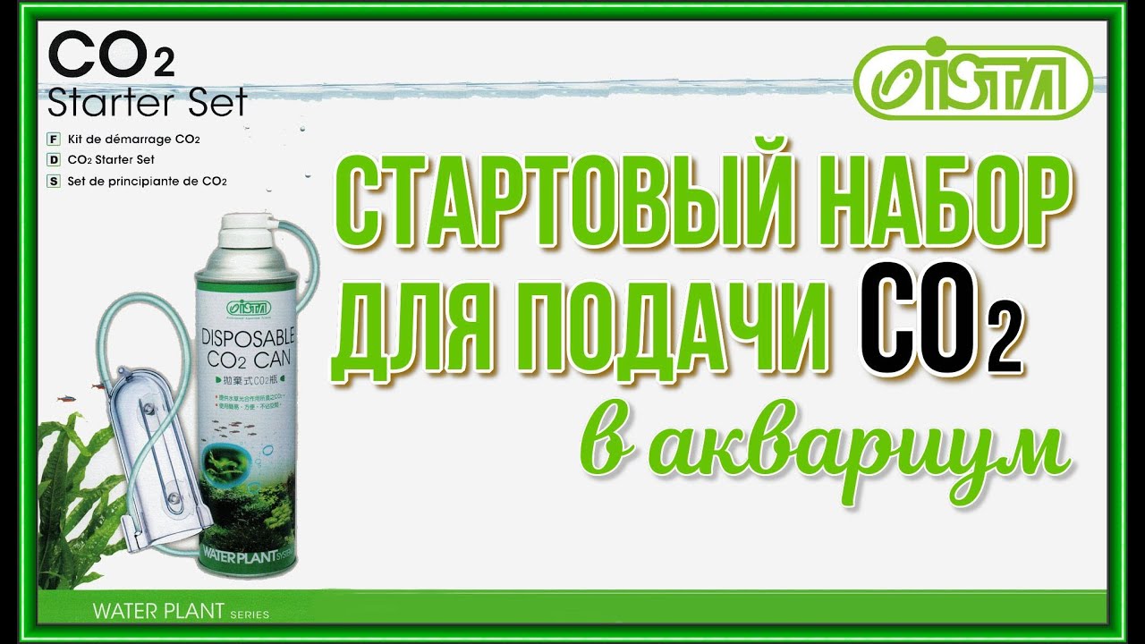 ISTA CO2 Starter Set. Стартовый набор для подачи CO2 в аквариум. Часть №1.