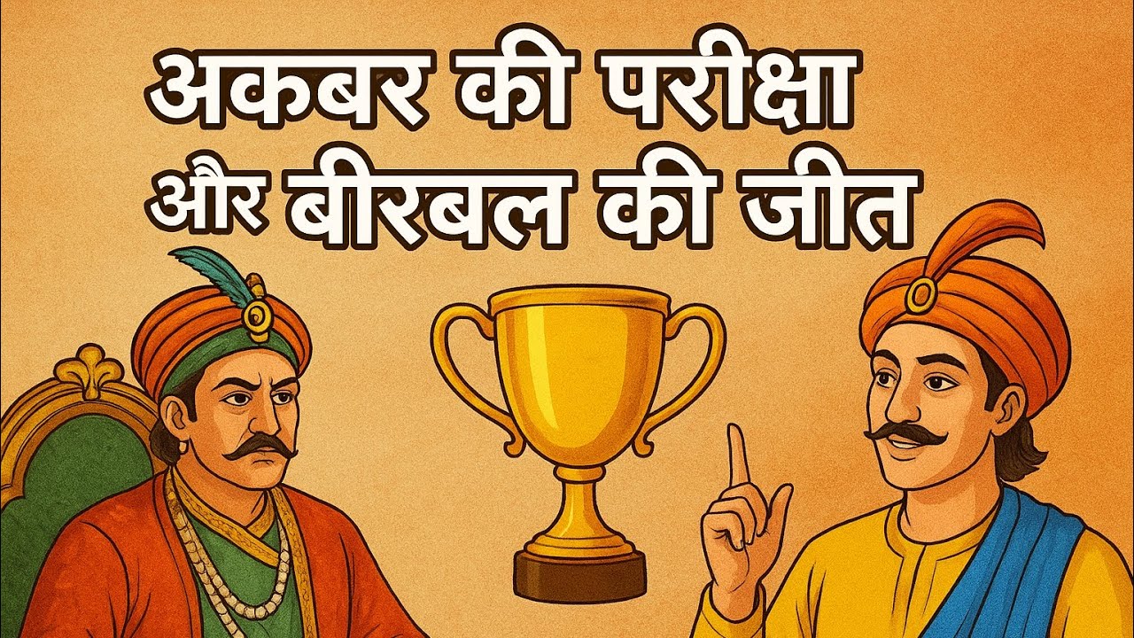 अकबर की परीक्षा और बीरबल की जीत 🏆|| अकबर और बीरबल की मजेदार कहानी ||