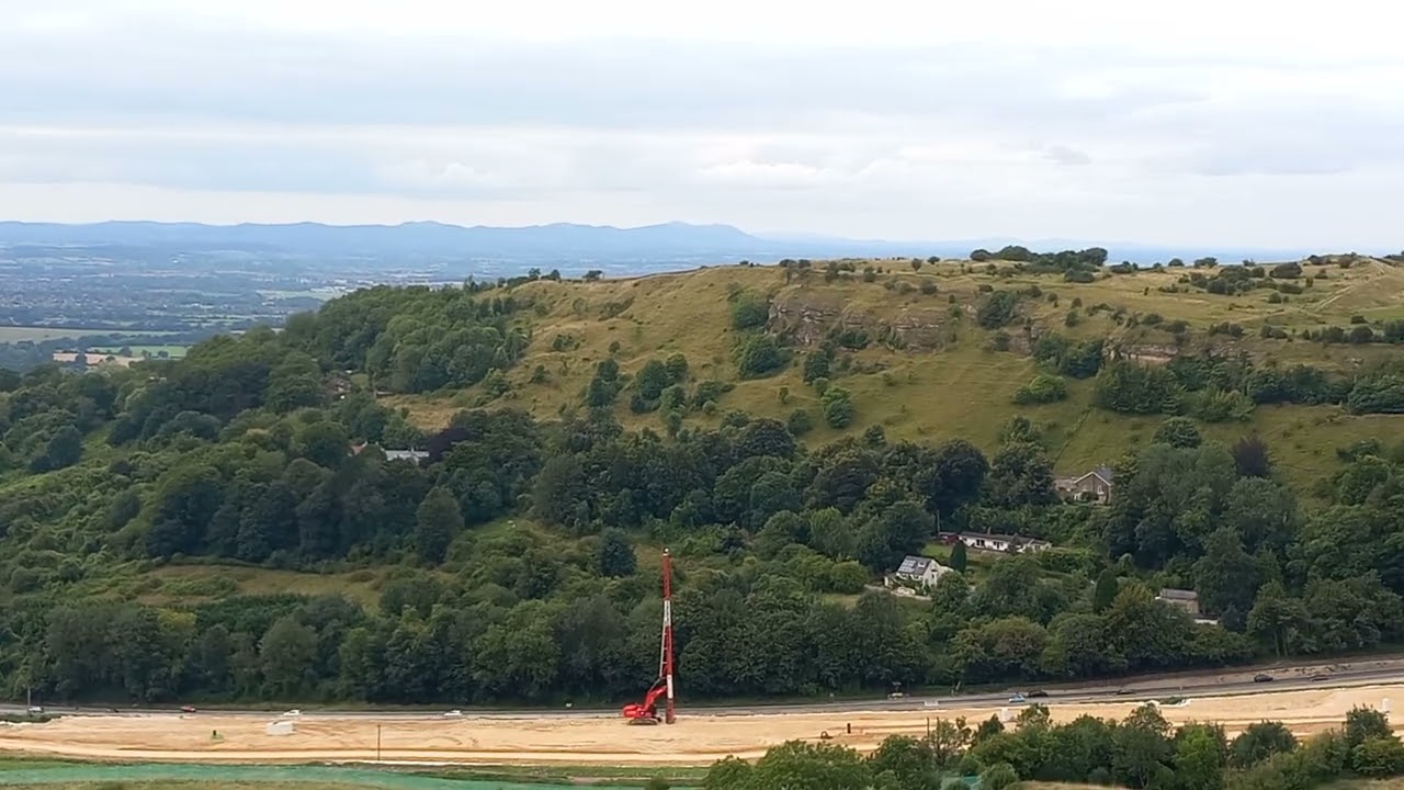 Birdlip Hill in Gloucestershire.