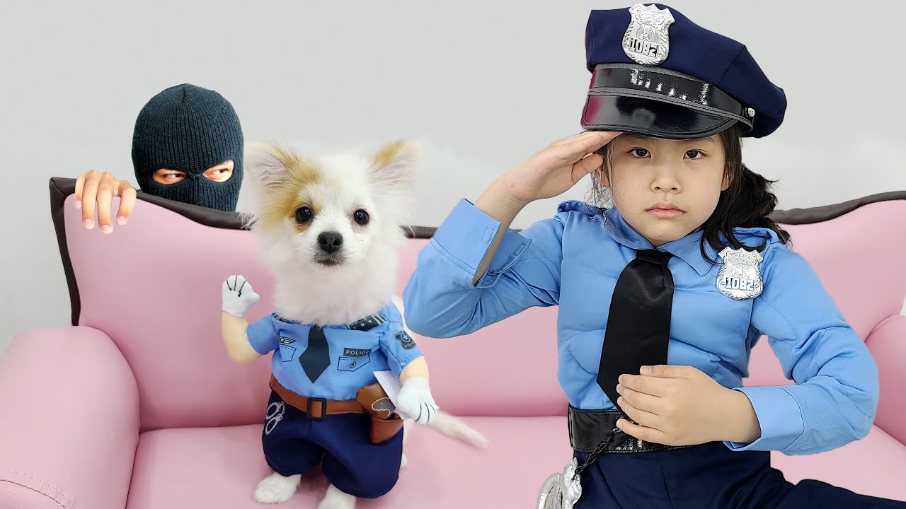 강아지 경찰이 나가신다!! 서은이와 보름이의 도둑 경찰 이야기 Puppy Cop
