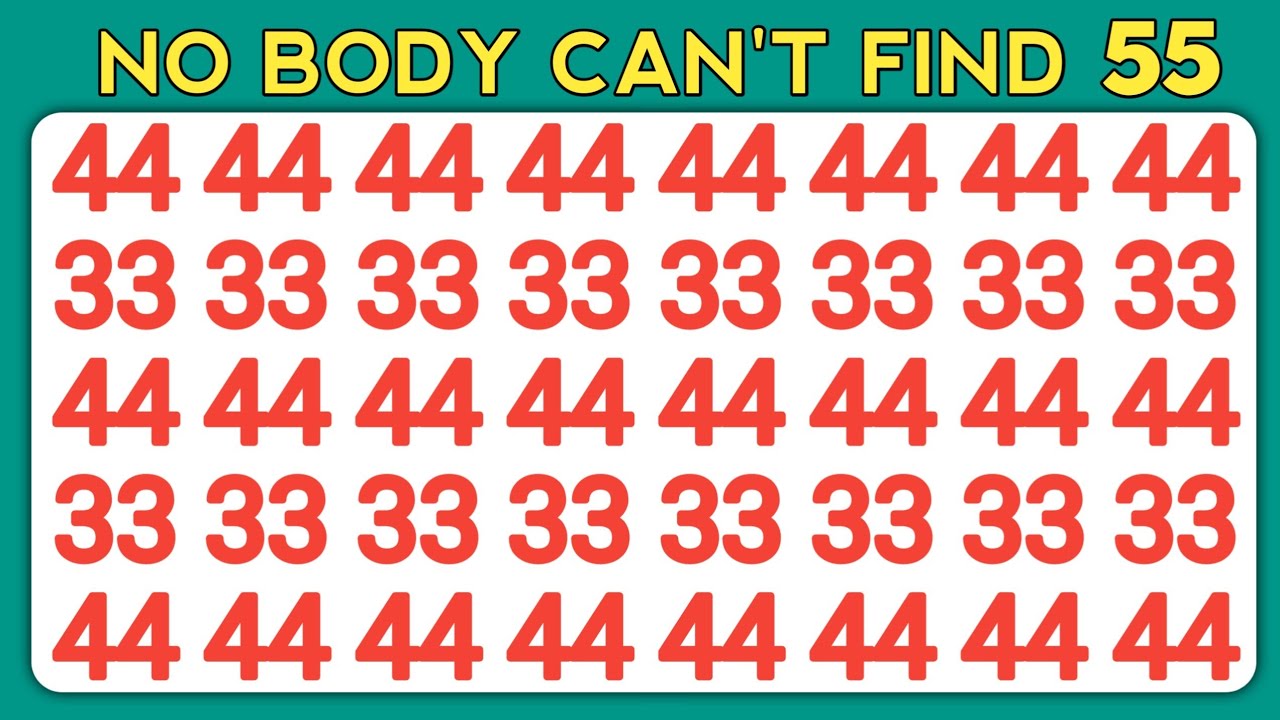 TEST YOUR OBSERVATION SKILLS | NUMBER AND LETTER EDITION | ODDITY SPOTTING - QUIZ LOVERS