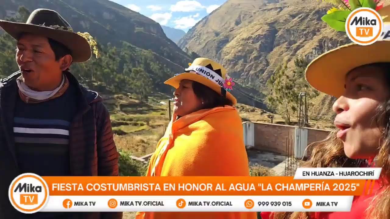 🟠🟡   EN HUANZA / HUAROCHIRÍ  || FIESTA COSTUMBRISTA EN HONOR AL AGUA 