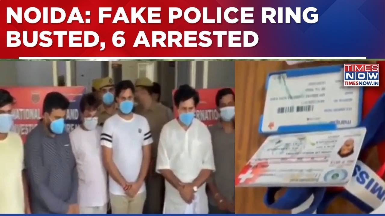 Noida Cops Bust Fake Police Ring; Six Men Arrested, Forged Ministry Seals & IDs Recovered | WATCH