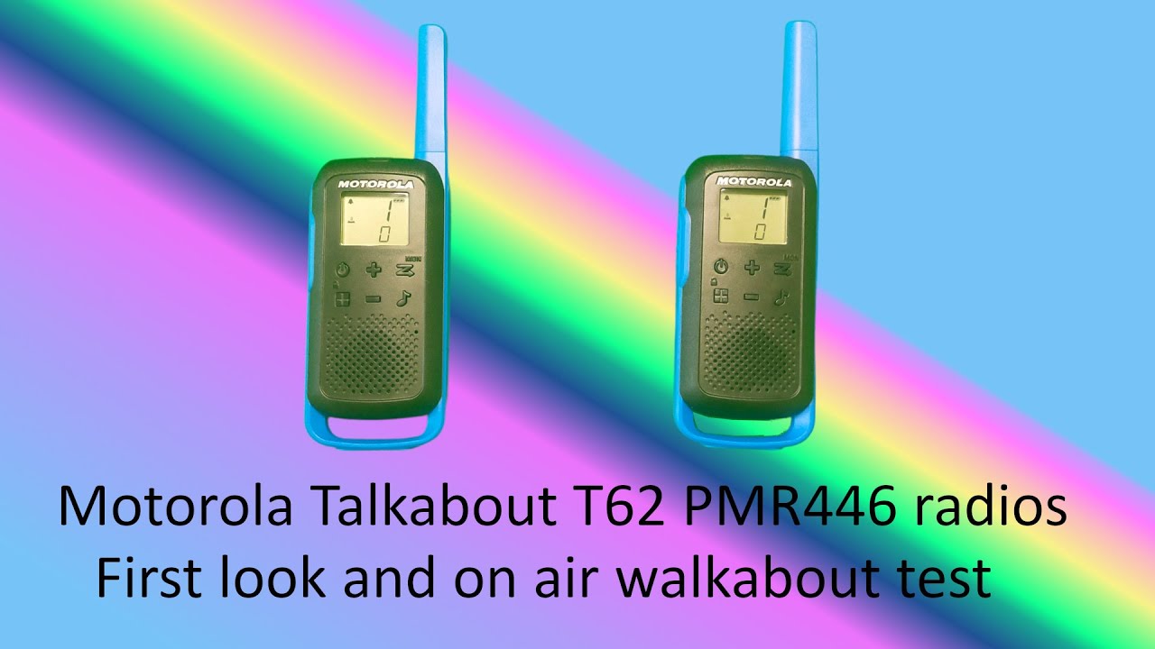 Motorola Talkabout T62 PMR446 radio, first look and on-air walkabout test