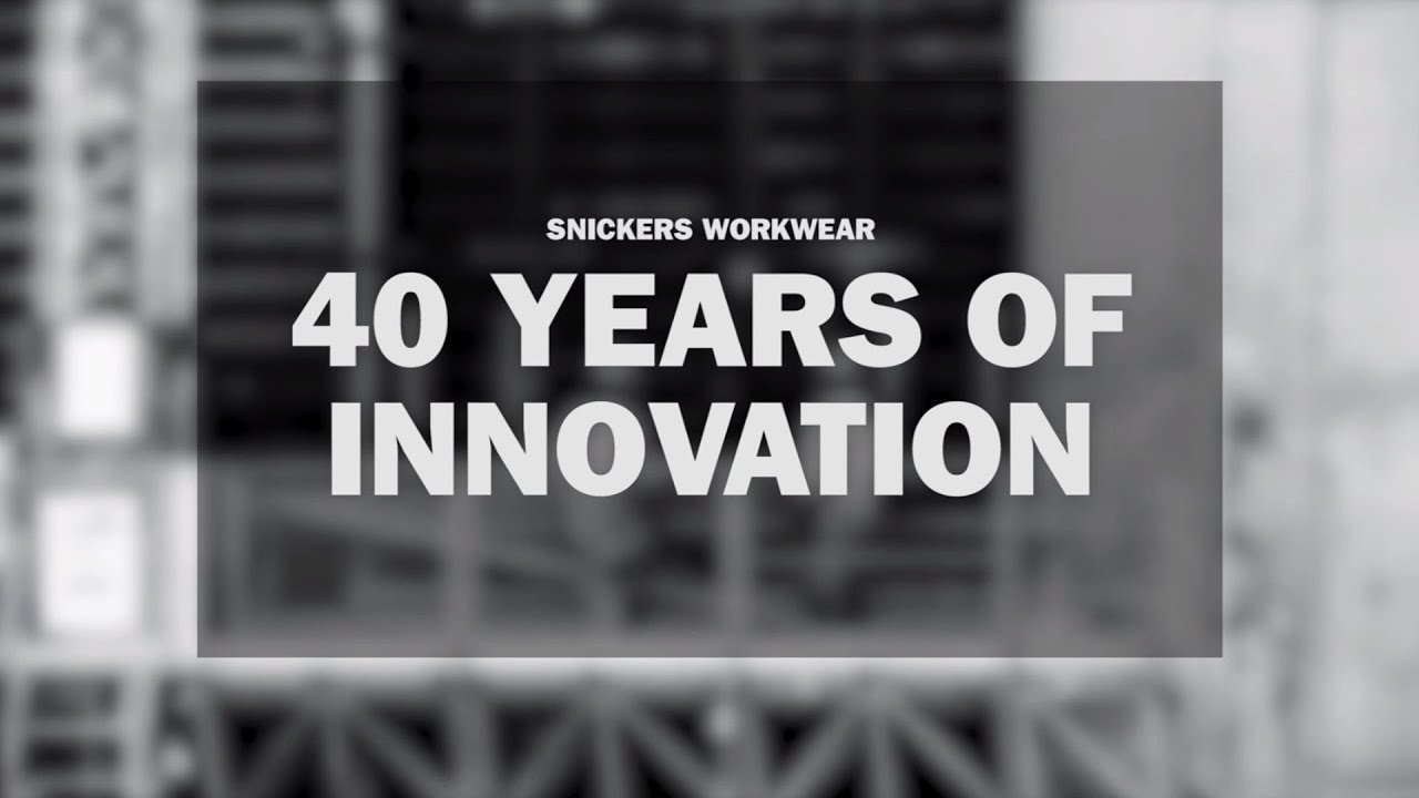 Snickers Workwear 40 Years of innovation
