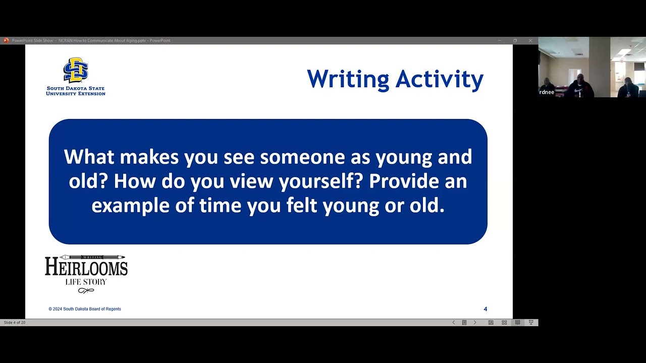 How to Communicate about Aging