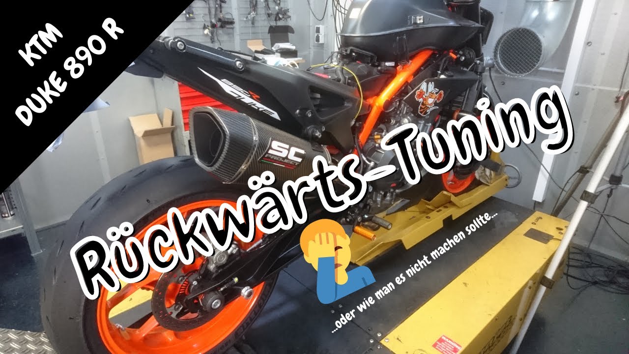 KTM 890DUKE-R:  Tuning mal anders... wer billig kauft, kauft zweimal..🙈🙈🛠😆