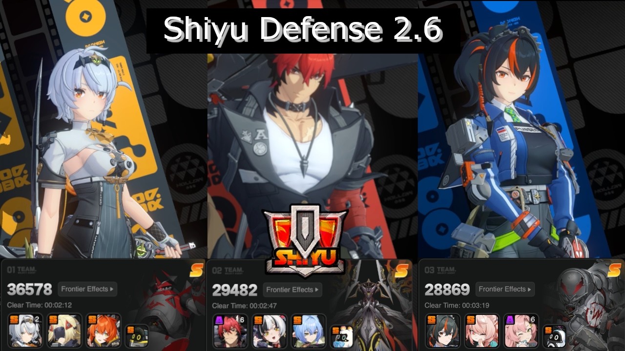 Zenless Zone Zero Shiyu Defense 2.6 3/6/26 S Rank Clear SAnby, Monato, Zhu Yuan
