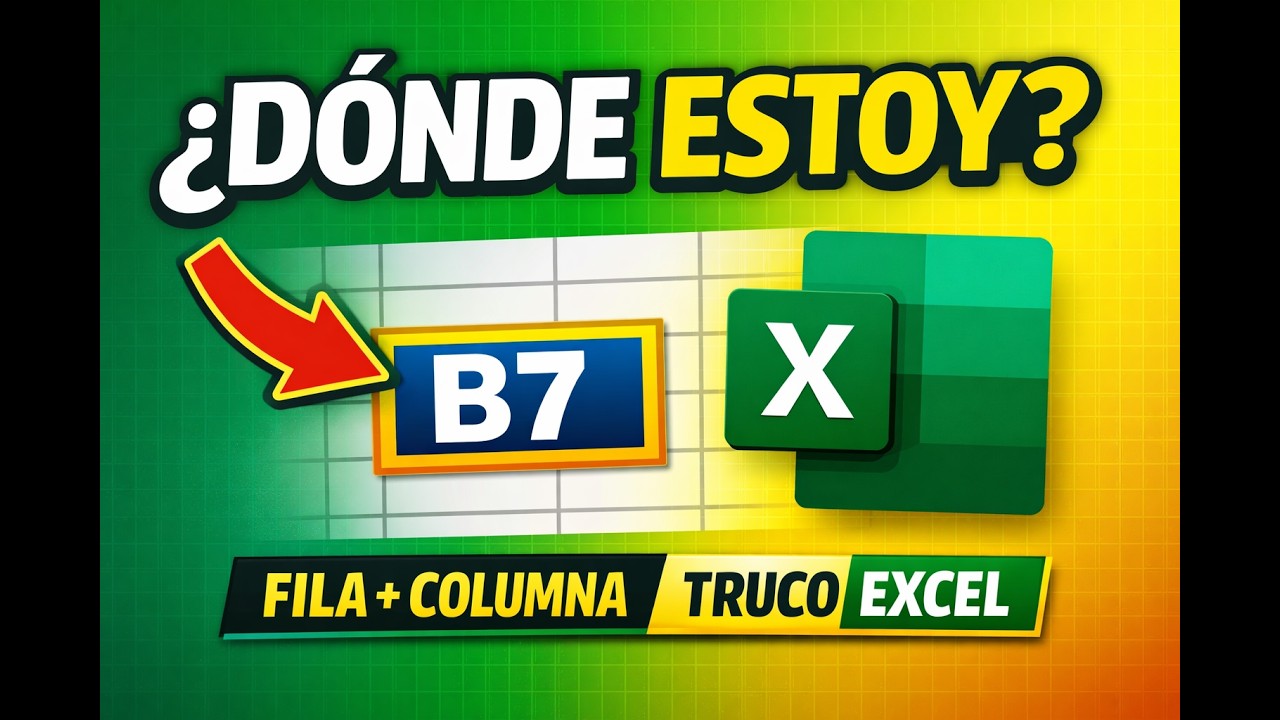 Cómo saber la posición exacta de una celda en Excel (truco rápido)