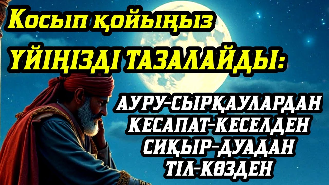 Үйіңізде жаман энергия болмасын қосыпқойыңыз