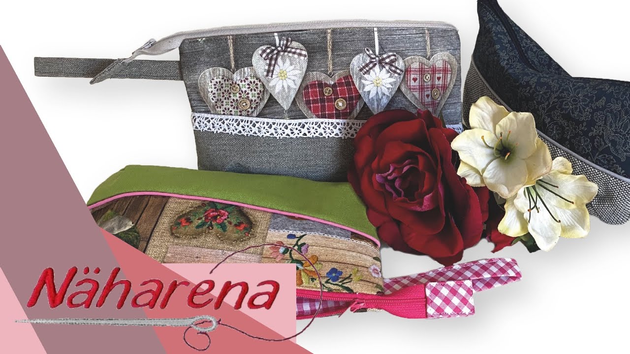kleine Clutch „Frieda“ | Tipps Reißverschluss Paspel nähen | Elna 780+