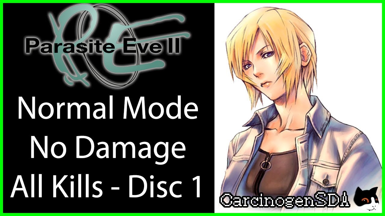 Parasite Eve II (PS1) - No Damage, Kill All (Disc 1, Normal)