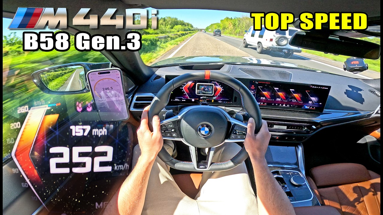BMW M440i with BRAND NEW B58 ENGINE takes on the AUTOBAHN!