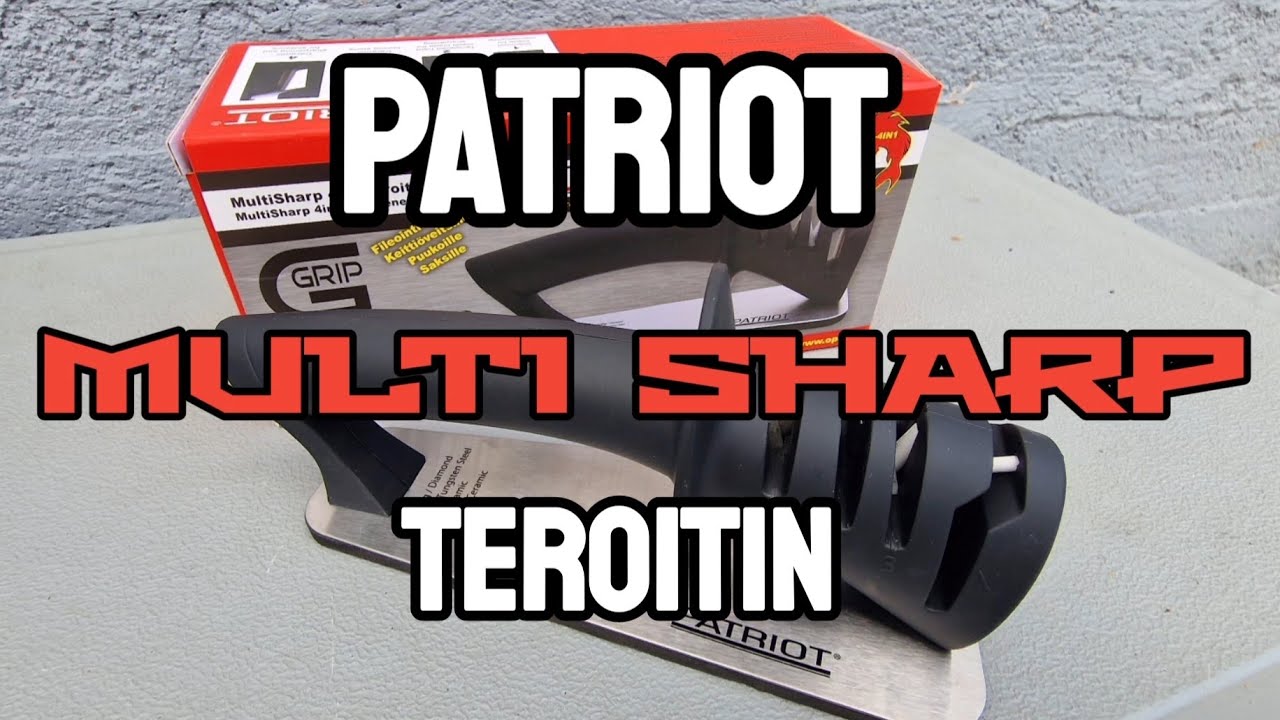 Ruosteisen puukon teroitus - Patriot Multi Sharp teroitin