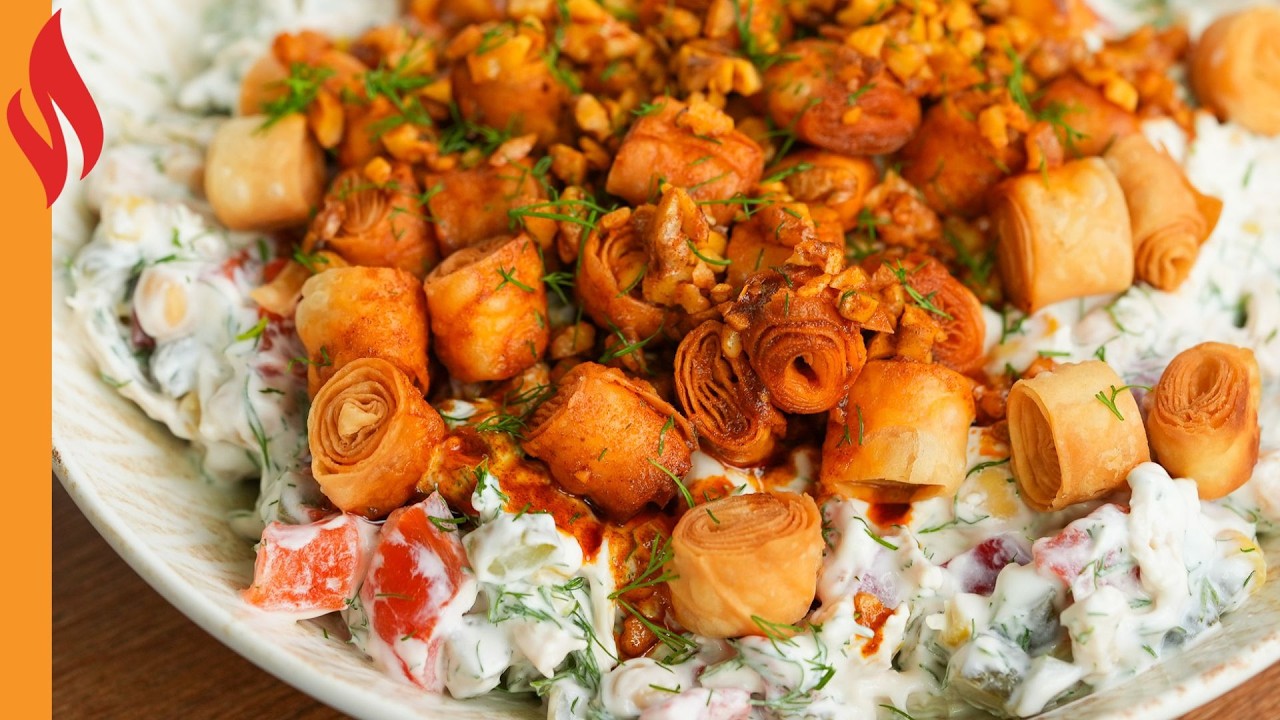 Tavuklu &Ccedil;ıtır Yufkalı Salata Tarifi | Nasıl Yapılır?
