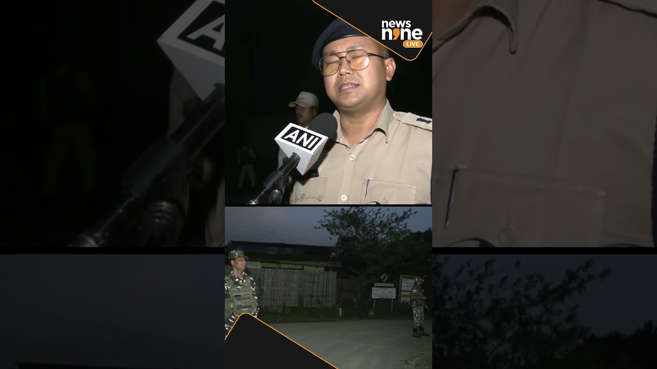 Manipur | Flag march held by security personnel in Imphal | Lok Sabha Elections | News9 #shorts