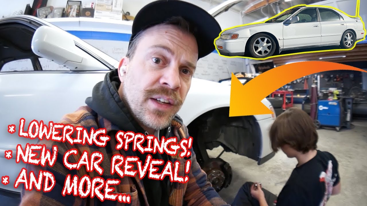 WE SLAMMED THE ACCORD! Father and son LOWERING SPRING install - BVV#88