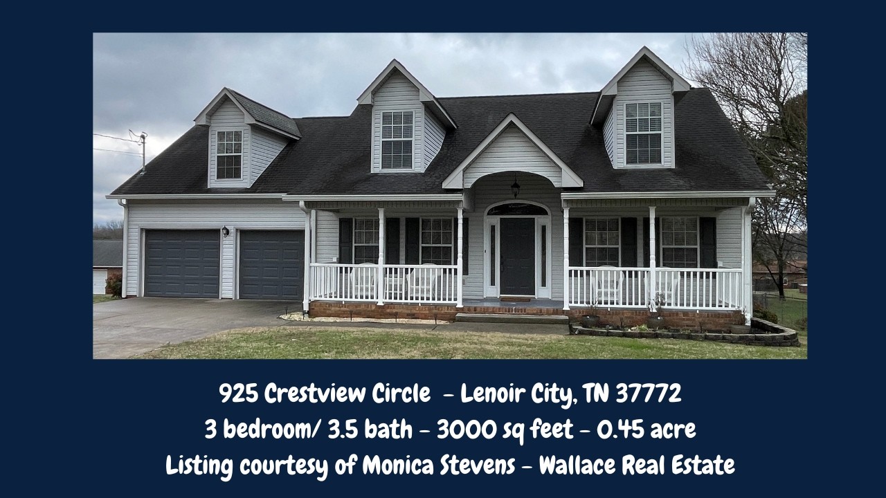 Property Tour: Inside a Lenoir City Home with a Main Level Primary Suite and Flexible Living Space