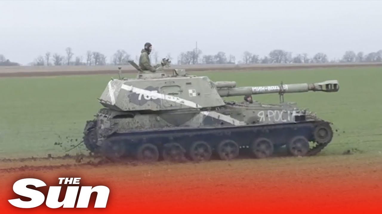 Pro-Russian forces 'blast Ukrainian targets' with Russian 'Z tanks' in Donetsk