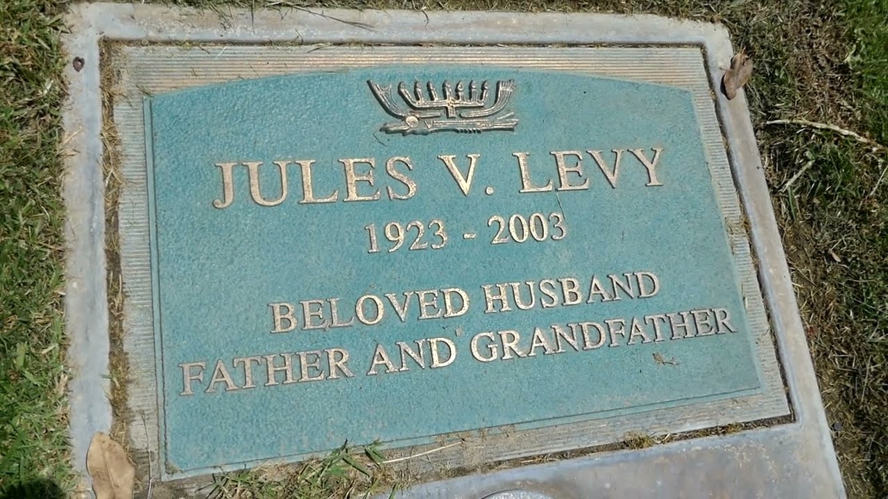 Producer Jules Levy Grave Hillside Memorial Park Culver City Los Angeles California USA May 12, 2023