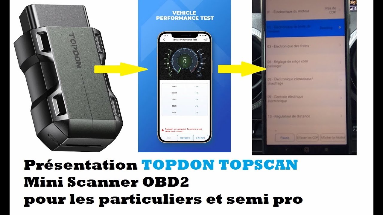 Презентация Сканер TOPDON TOPSCAN Mini OBD2 для частных лиц и полупрофессионалов