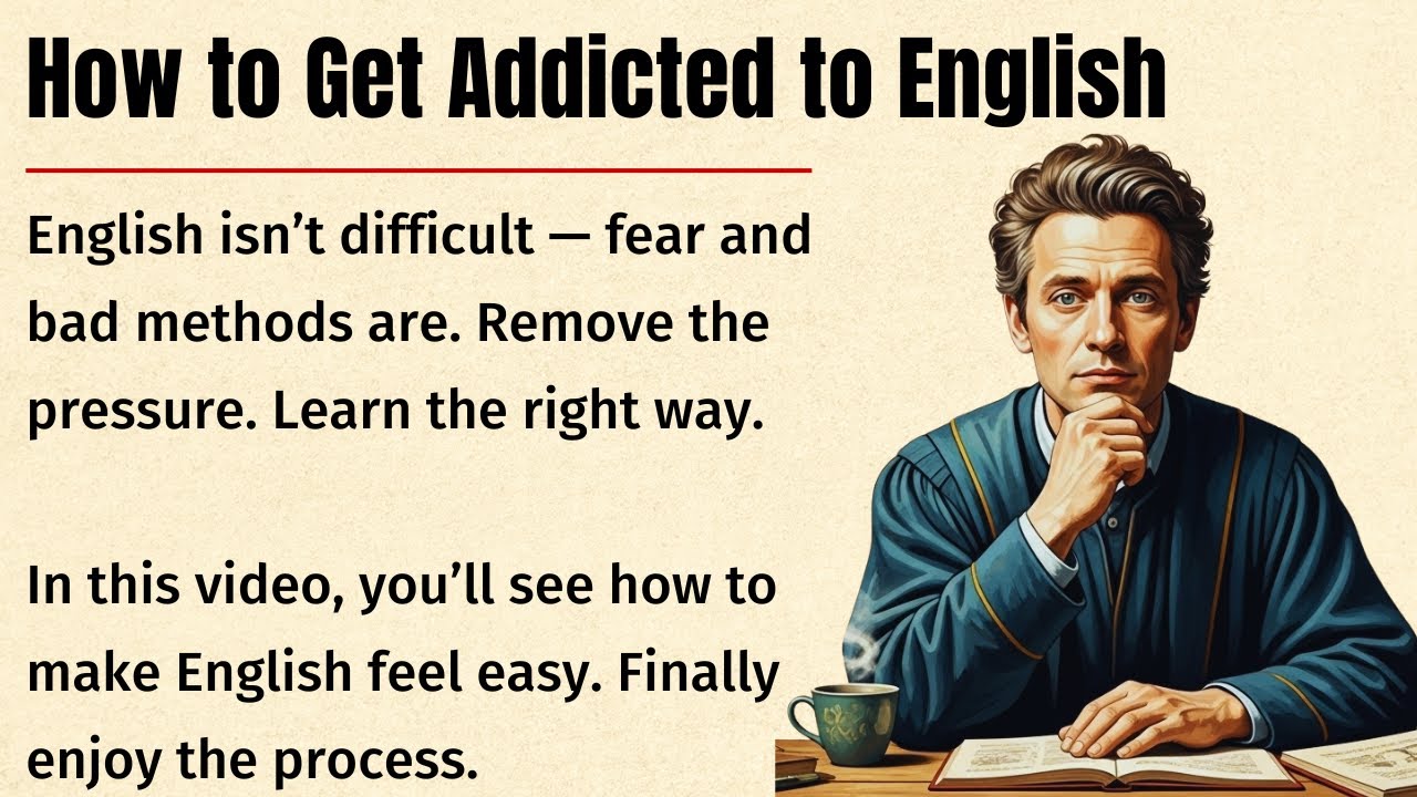 How to Get Addicted to English | English Listening Story ✅
