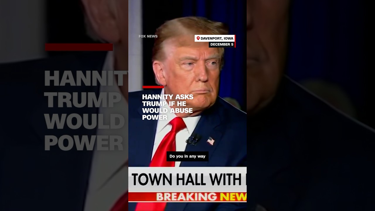 Hannity asks Trump if he would abuse power