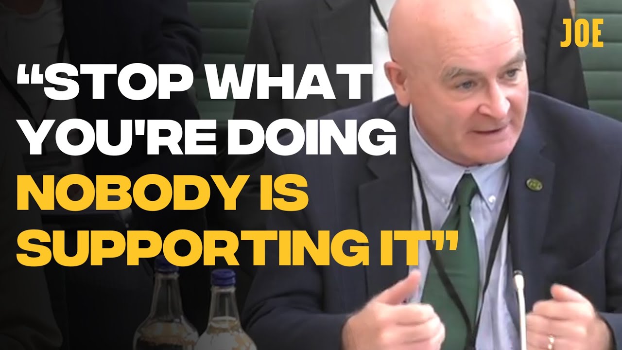 Just Mick Lynch ripping apart private rail barons in Select Committee