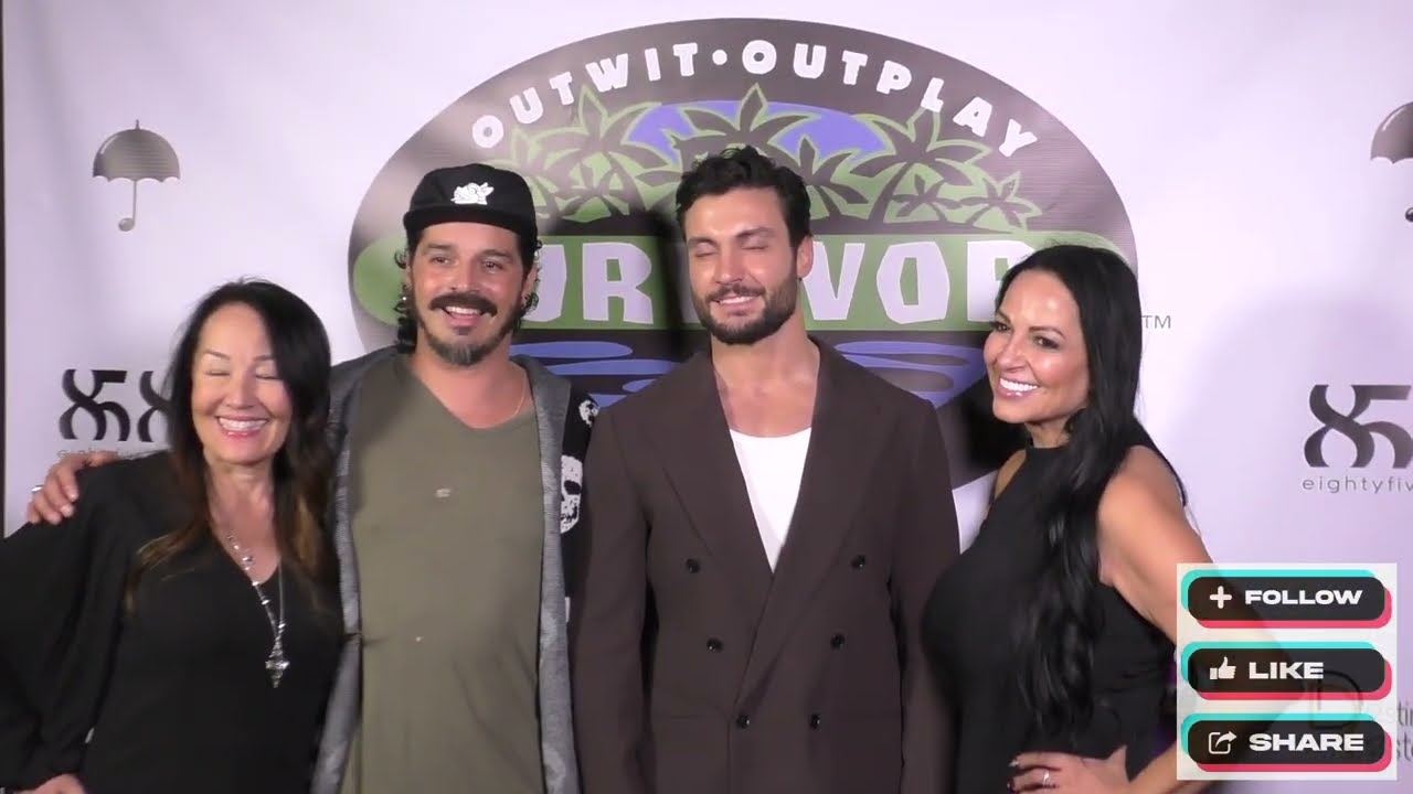 Edna Ma, Ozzy Lusth, Davide Sanclimenti and Cristina Coria at the Brice & Wen's Survivor 49 Finale P