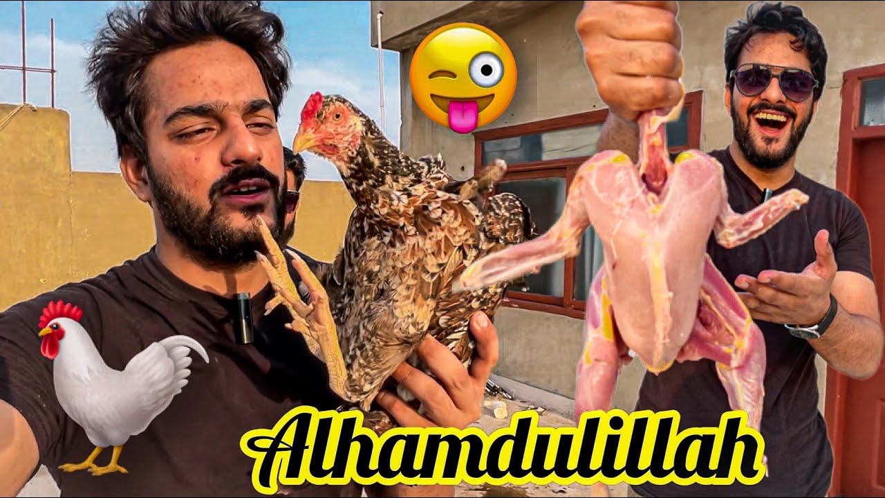 Alhamdulillah Desi Murgi Zibah Karli 😍 | Mishkat Khan | Syed Fahad