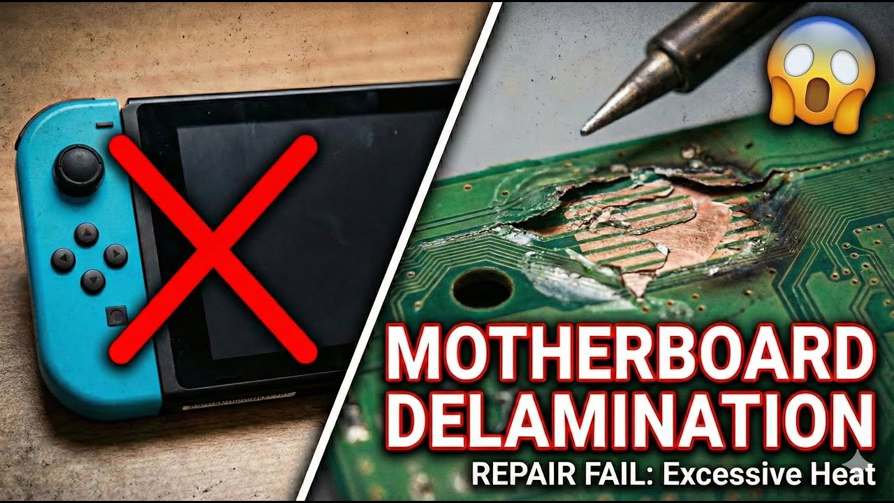 Switch Repair Fail: Motherboard Delamination 😱