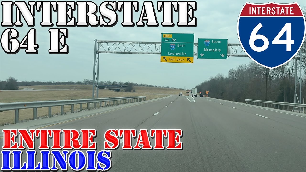 I-64 East - Illinois - ENTIRE STATE - 4K Highway Drive