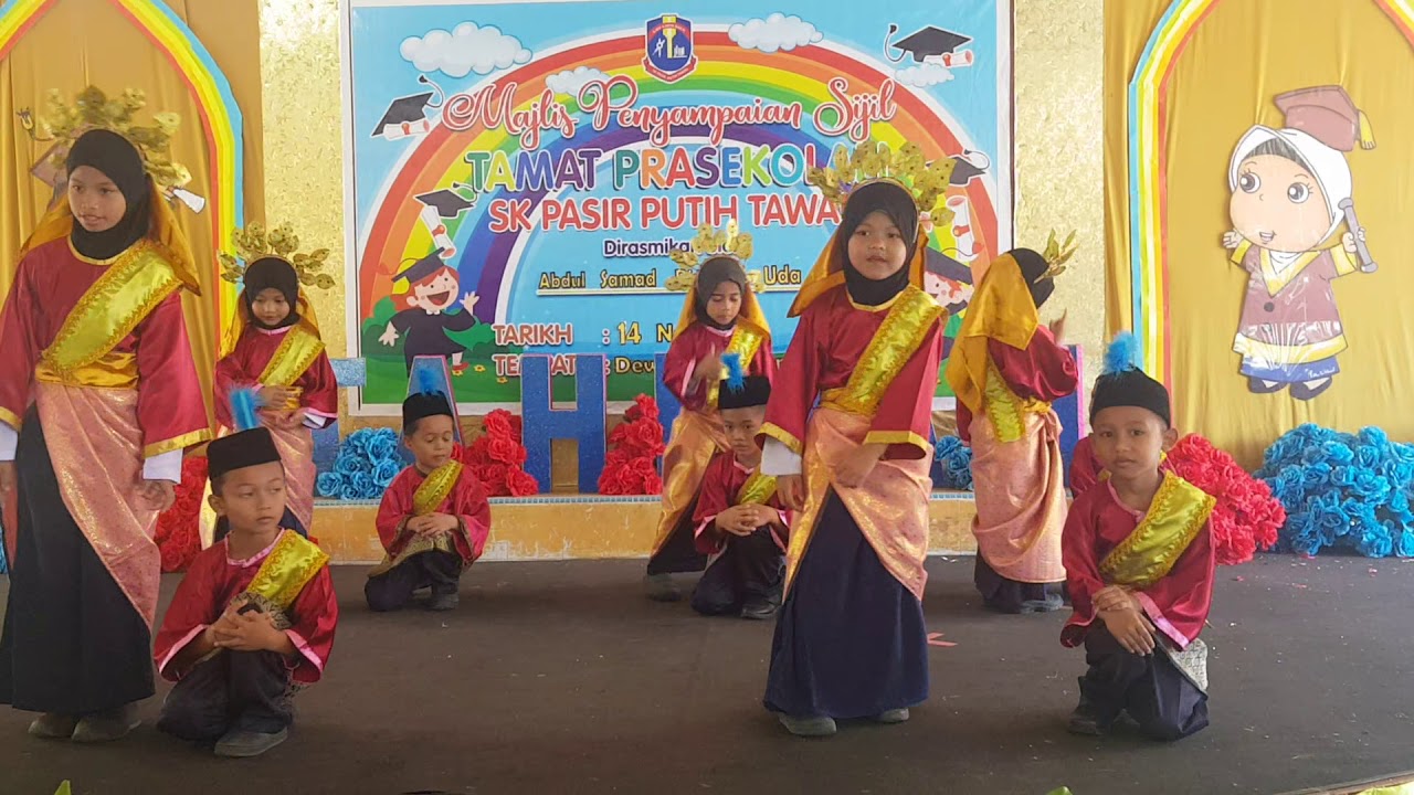Tarian Zapin Usik Mengusik Kanak-Kanak Prasekolah SK. Pasir Putih