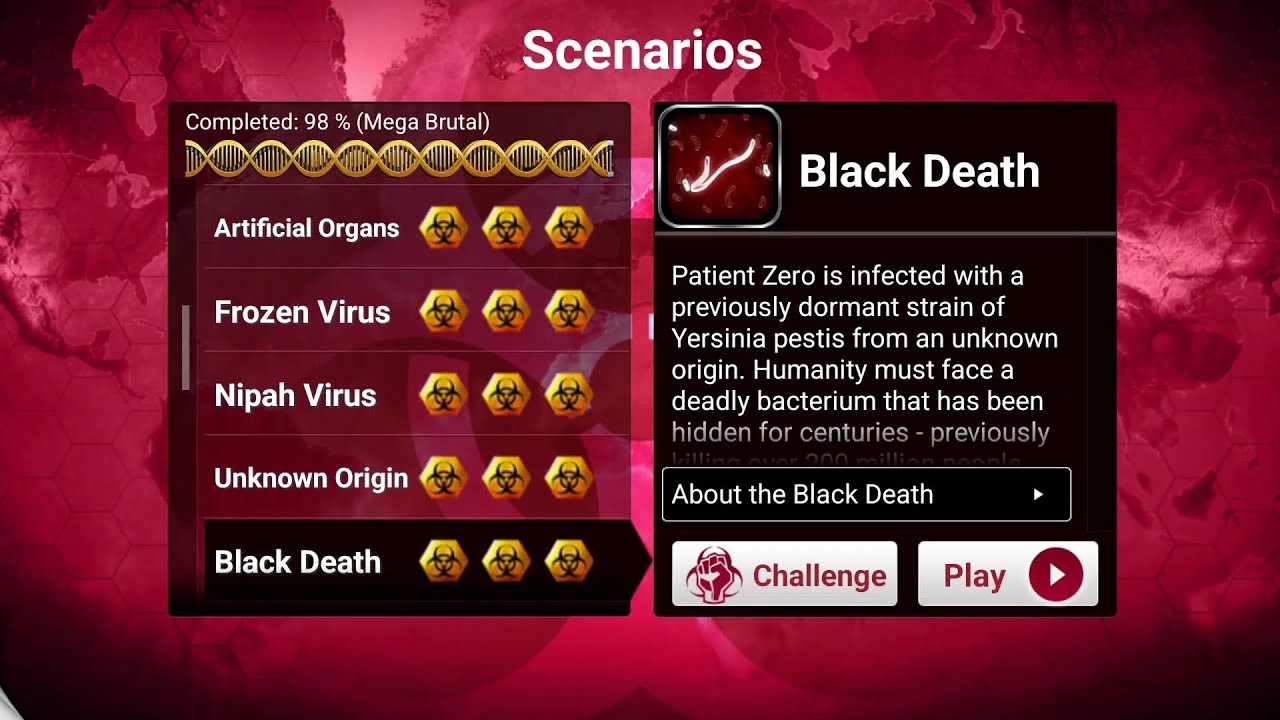 Plague Inc. Black Death Scenario Mega Brutal